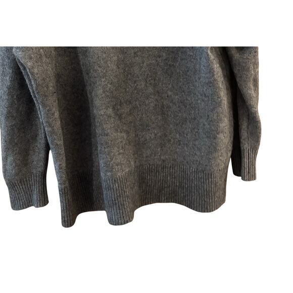 Beauty And Youth United Arrows Wool Blend Sweater Gray Sz XL Cozycore Preppy - Picture 3 of 6